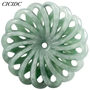 Natural Jadeite Pendant Jade Pendant Sweater Chain Men's And Women's Necklaces Jadeite Pendant