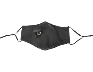 All Black Mask With Straw Hole