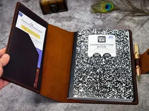 Personalized Leather Notebook & Journal Cover