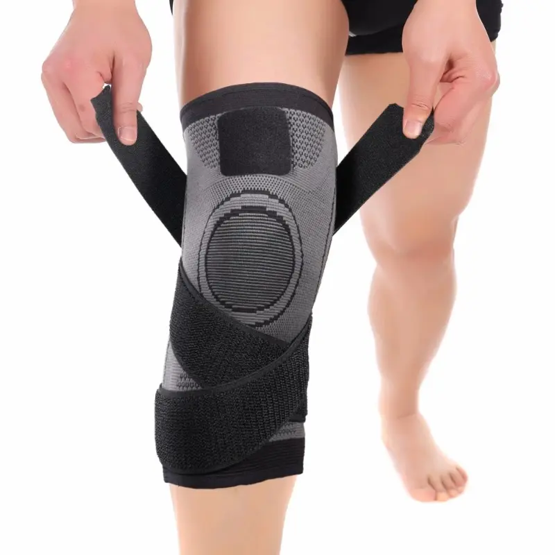Premium 3D Compression Mumian Sports Knee Brace - Adjustable Patella Strap, Supportive Fitness Gear for Sports, Exercise, Leg Protection and Knee Stabilization Knee Stabilizer