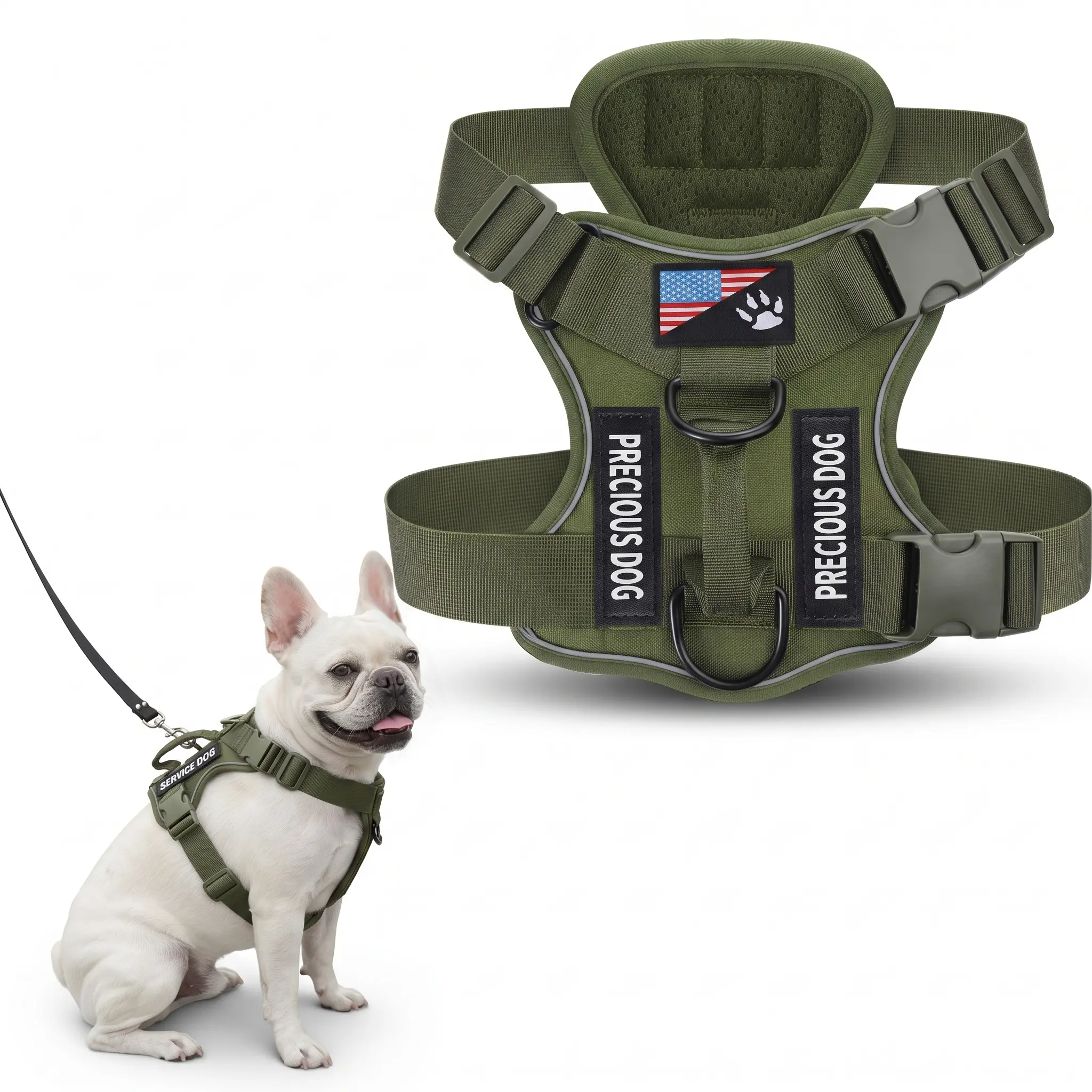 Dog Harness, Durable Reflective Harness, No-Pull Pet Harness , Adjustable Soft-Padded Dog Vest, Reflective No-Choke Oxford Pet Vest with Easy-Control Handle for Large Dogs Pet Supplies For Small To Large Dogs #GLOBAL PICKS
