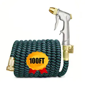 High-Pressure-Retractable-Hose-Soft-Water-Hose-Car-Wash-Hose-High-Pressure-Water-Gun-Multi-Function-Water-Gun-Suitable-For-Garden-Yard-Lawn-Vegetable-Garden-Car-Washing-Watering-Plants-Cleaning-Floors-Car Wash Accessory Car Wash Equipment