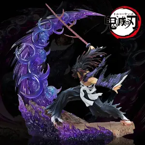 Demon Slayer – Kokushibo & Yoriichi Tsugikuni Fierce Battle Luminous Sword Swing Ver. Figure Anime PVC Figurine Collectible Display Statue
