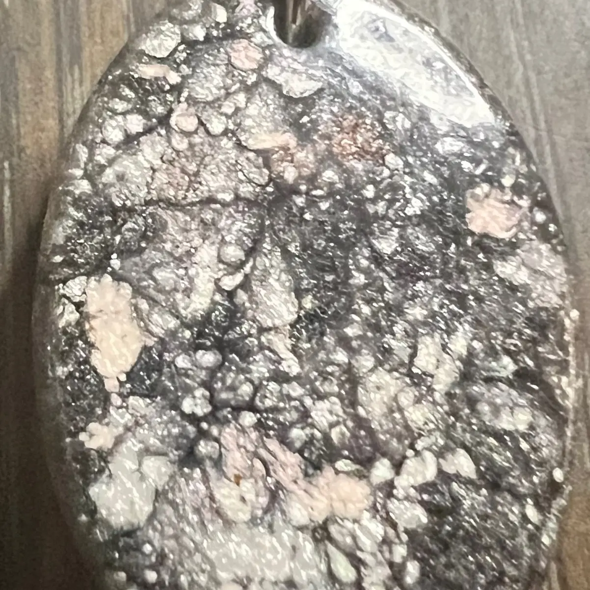 Hand made resin pendant