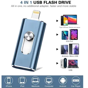 iPhone Photo Stick Flash Drive, 512gb 1tb Memory Card for Phone Storage, Backup Photos and Videos, Compatible with iPhone iPad Android PC
