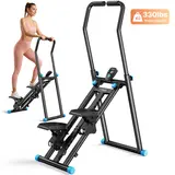 Merach Stair Stepper with Handlebar for Full-Body Workout,330LBS Capacity, Compact Cardio Climber Exercise Machinewith Adjustable Pedals, Vertical Climber, OutdoorFun for Home Gym BackToSchool