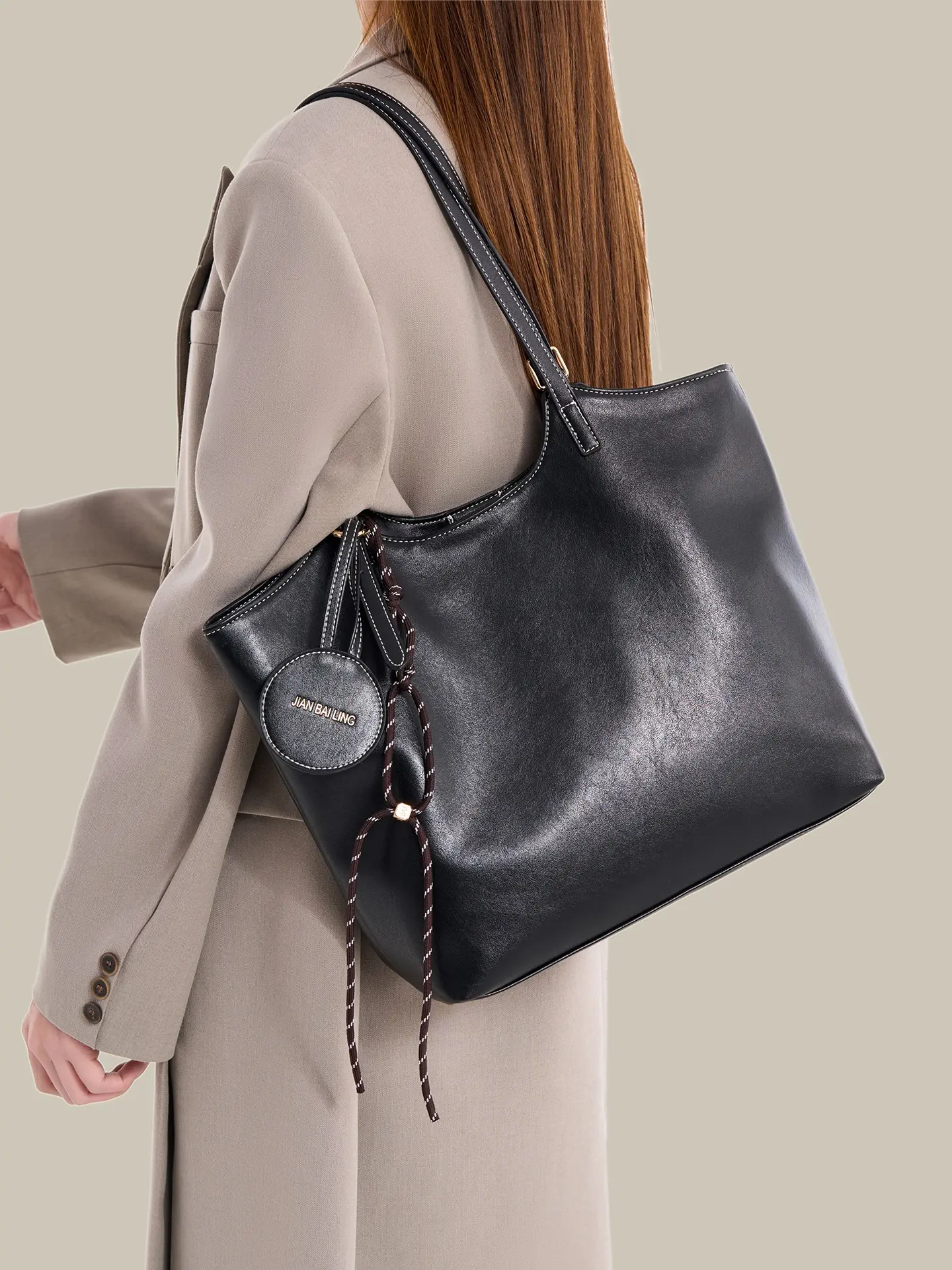 Women's 2026 New Luxury Crossbody Bag, Soft Leather Shoulder Bag, Large Capacity Tot Bag, Spring Summer Fashion Accessory, Crossbody Tote Bag, Casual Shoulder Bag, Crossbody Purse