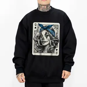 Chicana Chicano Shirt Camisa Cute Chicano Tattoo Art Clown T-Shirt S-3XL Top Womenswear Streetwear Crewneck Shortsleeve Fit Hoodie