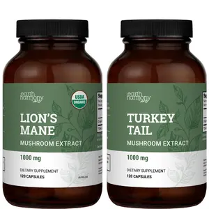 Mushroom Bundle (Lion's Mane & Turkey Tail) for Focus Healthcare Fitness