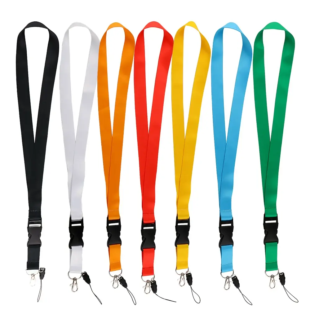 Fashion Mobile Phone Lanyard Pure Color Neck Strap Credencial Teacher Lanyard For Keys Id Card Holder Pass Key Ring Accessories
