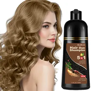 Natural Blonde Brown Hair Dye Shampoo – 5-in-1 Herbal Formula for Men & Women, Long-Lasting Color in 10-15 Mins, Instant Color Shampoo Hair Shampoo Champu Con Tinte Para Canas, Paraben-Free & Hypoallergenic 16.9 Fl Oz Haircare