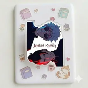 Jujutsu Kaisen Logo Magnetic Phone Grip , Kindle Holder, MagSafe Compatible, Aesthetic Inverse Design, High-quality Print, Removable, Strong Magnet for Readers.