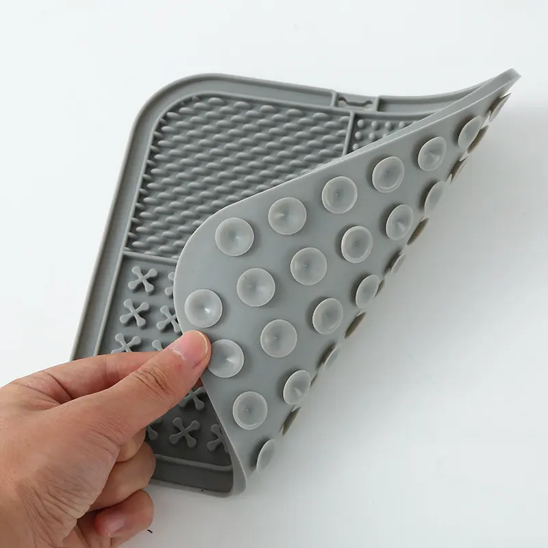 Pet Lick Mat with Suction Cups and Textured Slow Feeding Surface, Interactive Treat Pad for Dogs and Cats