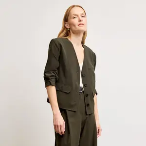 Ayla Travel Jacket - OrigamiTech :: Olive