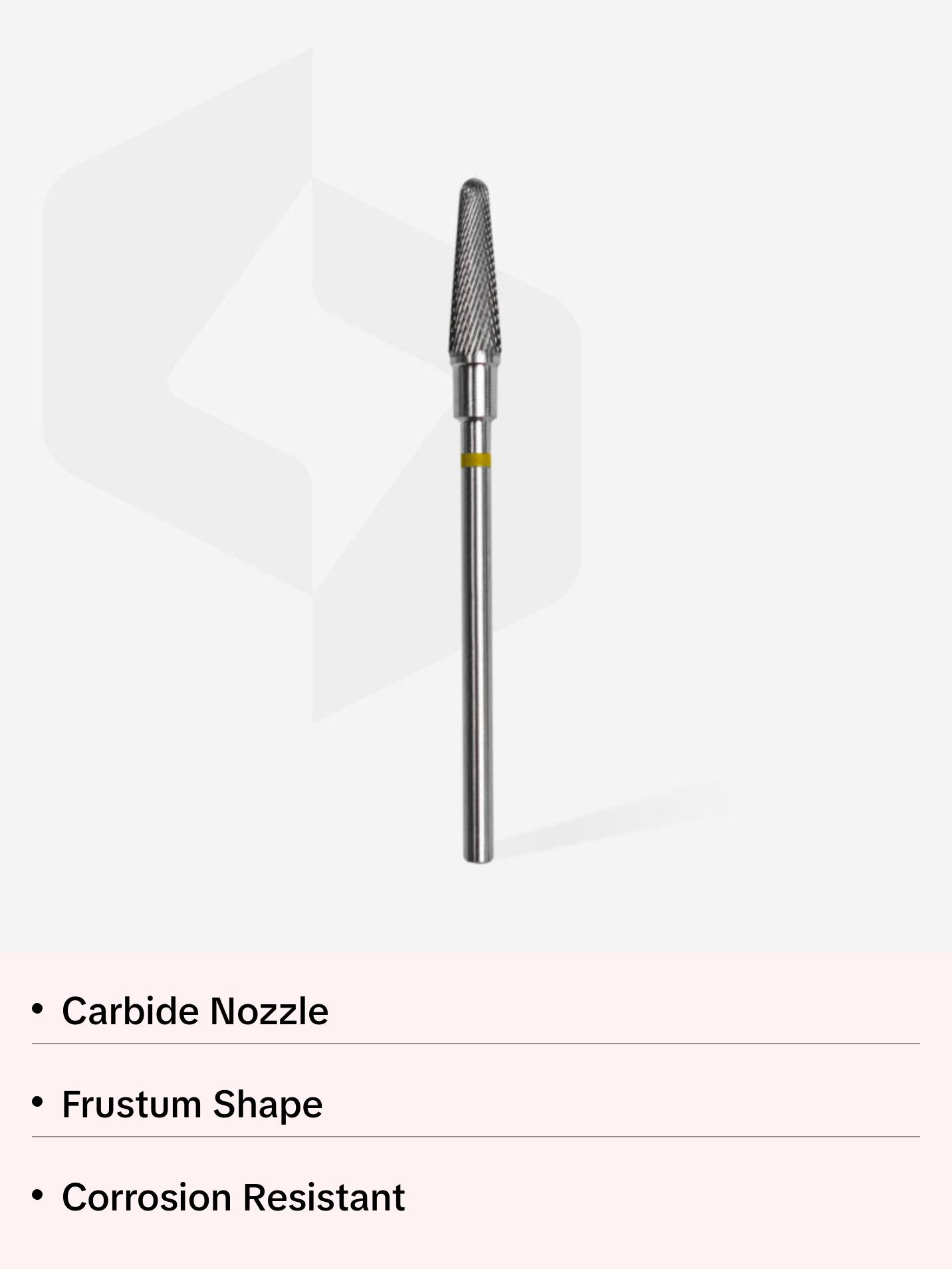 Carbide nail drill bit frustum yellow EXPERT head diameter 4 mm / working part 13 mm