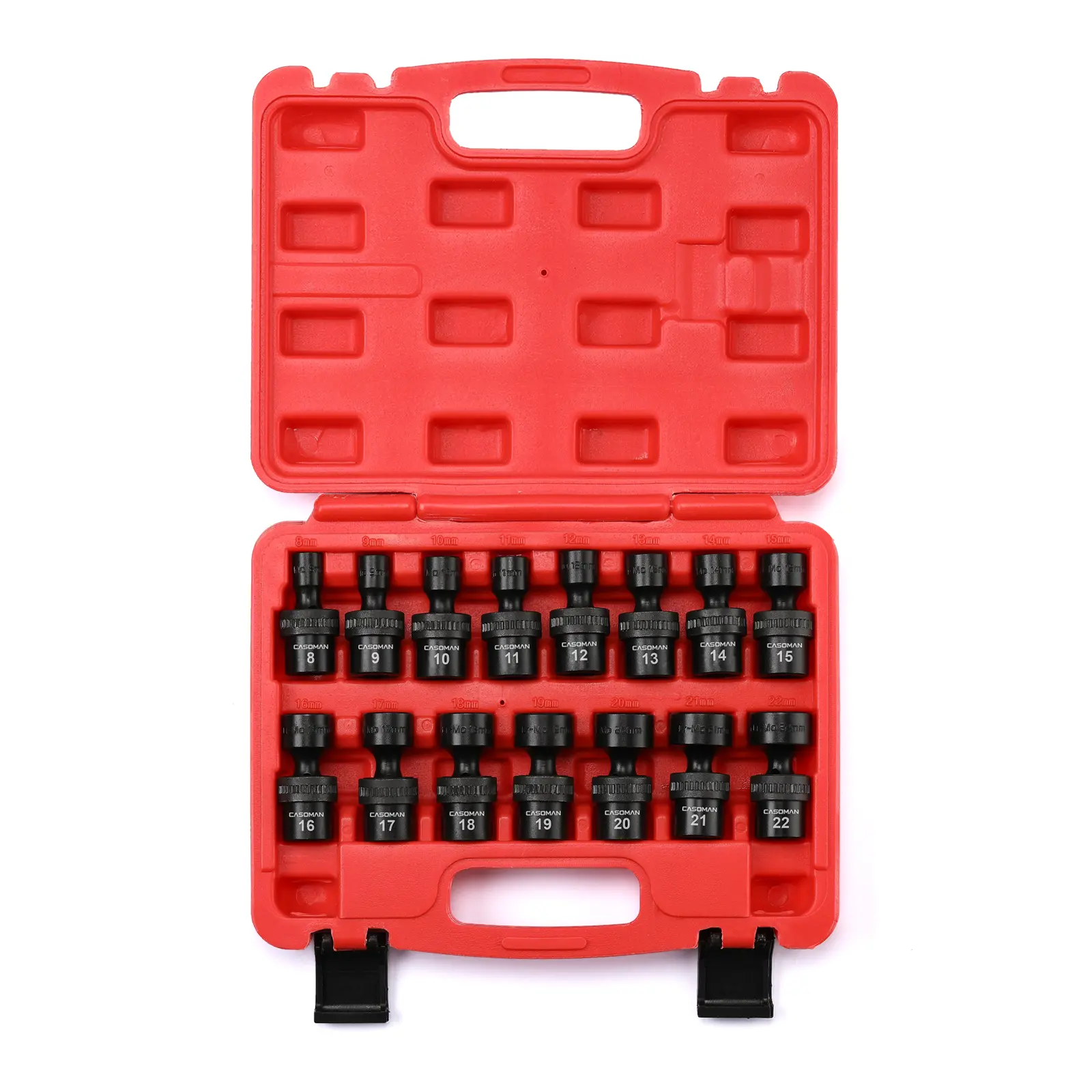CASOMAN 15-Piece 3/8" Drive Socket Wrench Set - 6-Point Metric Universal Impact Tools, 8mm-22mm, Ideal  for Drive Sockets & Wrench Users, Socket Wrenches #dealforyourdays