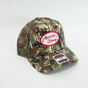 American Honey Patch Trucker Hat - Unisex Casual Hat for Fourth of July, USA
