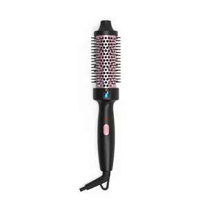 1.6 in Ionic Thermal Circle Brush for smoother hair and for natural curls, ceramic tourmaline for easy use