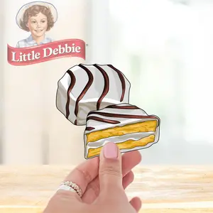 Zebra Cake Sticker, 3" Vinyl