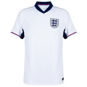 England Home Shirt 2024-2025, White Color England Home Short Sleeve Soccer Jersey