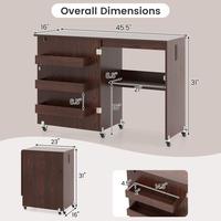 W/Charging Station & Storage Trays, Brown