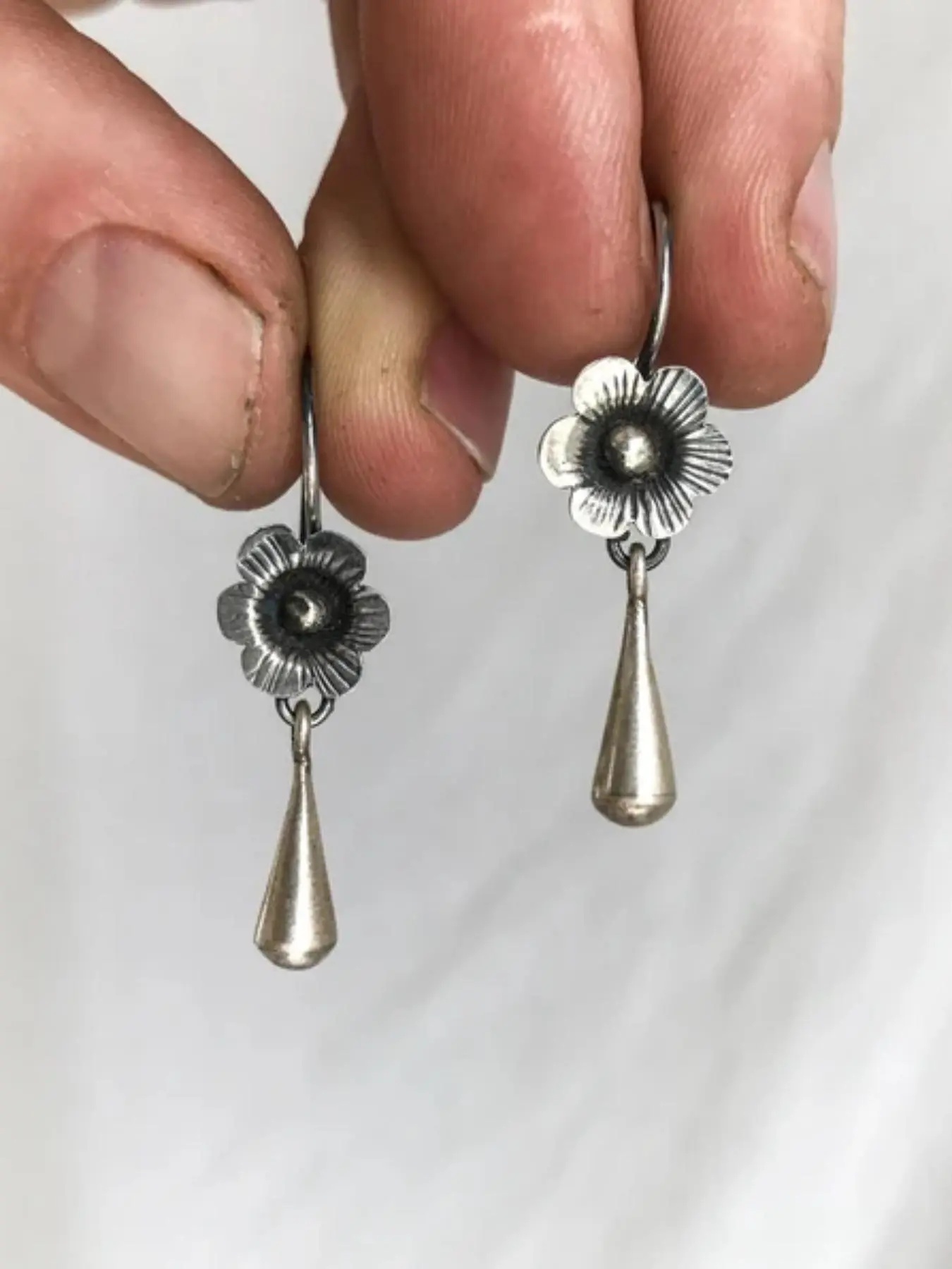 Vintage Delicate Flower & Geometric Shaped Dangle Earrings (1 Pair), Boho Style Jewelry for Women, Casual Jewelry for Party, Daily Clothing Decor, Floral Shaped Earrings