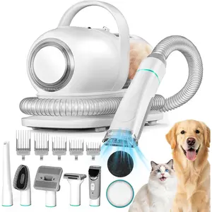 P1 Pro   Vacuum Kit, 6-in-1   with Clippers and Vacuum, 9000Pa Suction, Low Noise, 1L Dust Cup for  Shedding & Trimming