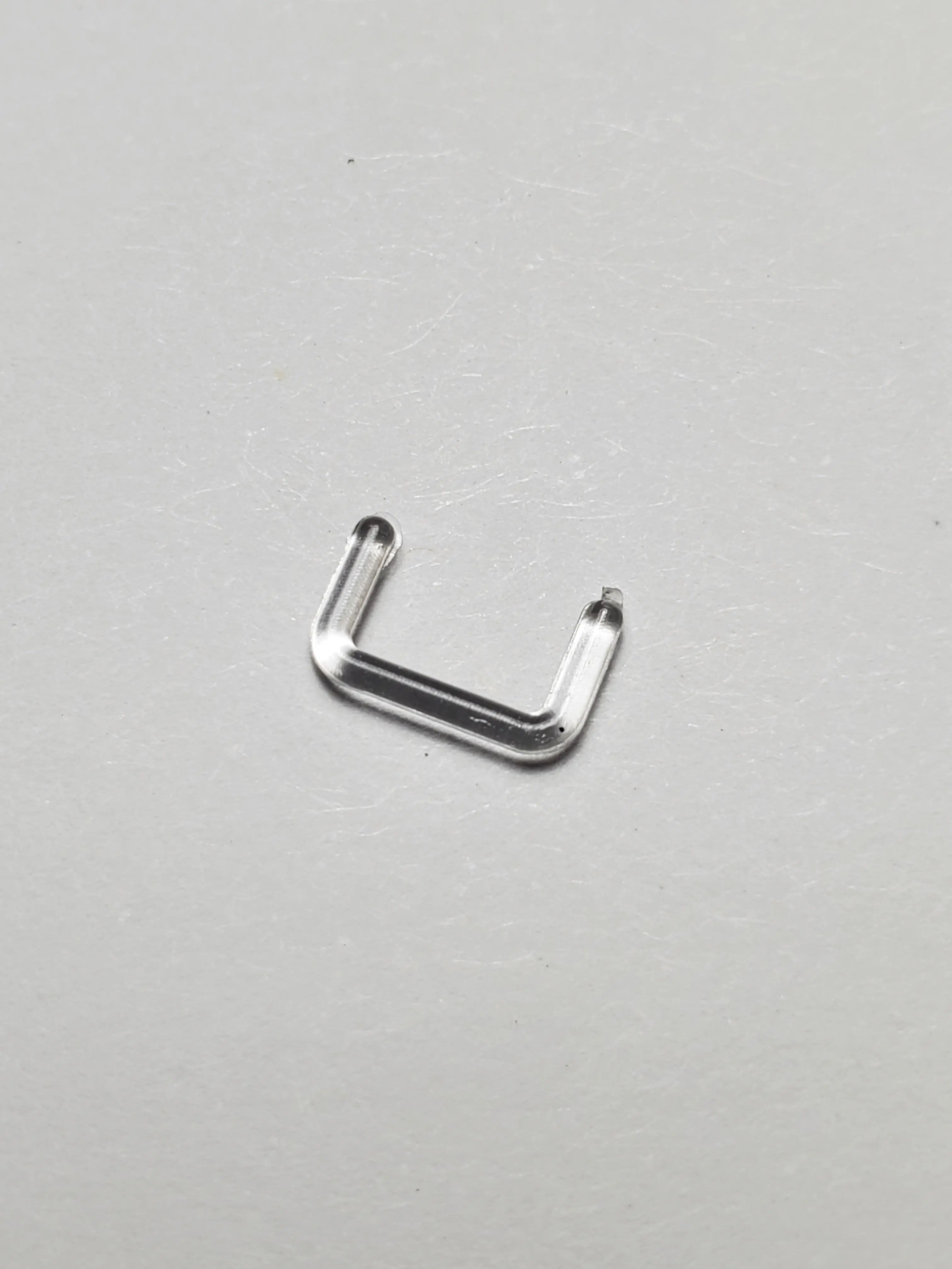 Clear Septum Retainer 16g 14g 12g 10g PTFE Acrylic Medical Grade