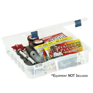 212 MAIN ProLatch System Extra Large Capacity StowAway Compartment Box, Clear Tool Organizer Case, 14x14.38x3.25 in.