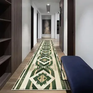 Vintage Moroccan Pattern Kitchen Runner, 1 Count Non-slip Soft Kitchen Rug, Rectangle  Decorative  Floor Mat for Kitchen Living Room Bedroom Home Dormitory Hotel