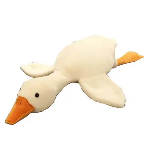 Cute Big White Goose  Pillow Toy, Large and Irresistibly Huggable Stuffed Animal Goose Pillow for Kids and Adults, Soft Cozy Sleep Companion Suitable for All Beds, Practical Sweet Gift for Bedroom Couc plushie taxidermy sensory plush