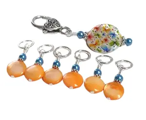 Butterflies Stitch Marker Set for Knitting, Holder Included