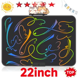 LCD Writing Tablet Electronic Drawing Pad 22'' LCD Writing Board Digital Drawing Pad for Office/Painting/Supplies (22" - Colorful) Screen Protection