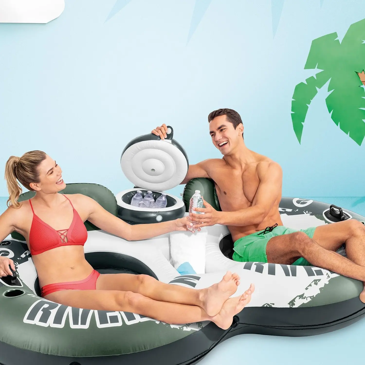River Run 2 Inflatable Floating Lake Tube River Run 2 Inflatable Floating Lake Tube
