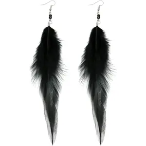 Long Feather Earrings for Women, Boho Bohemian Earrings Multicolor Tassel Handmade Feather Earrings for Women Dangling