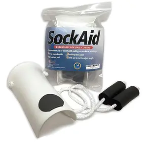 RMS Deluxe Sock Aid - Socks Helper with Foam Handles (for Regular Socks)