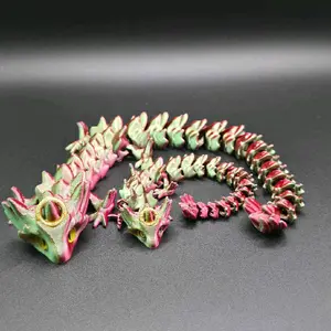 Articulate 3D Printed Angel Dragon Unique Hand Painted Design Advanced Printing Technology Distinctive Addition to Any Collection Decor Ornaments
