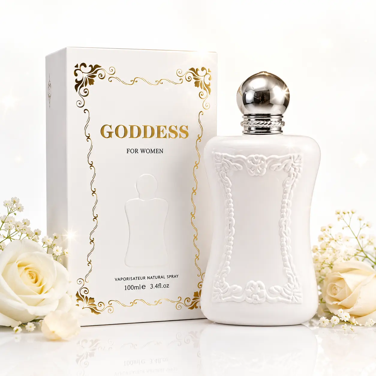 GODDESS For Women Eau de Parfum 100ml - Long Lasting Luxury Fragrance, Elegant White Bottle Perfume, Perfect Gift for Her