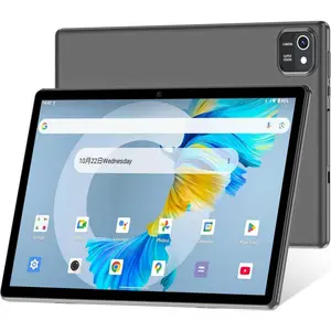 Tablet 10 Inch Android 13 Tablets, 6GB RAM 64GB ROM, Quad-Core Processor, 1280x800 LCD Touch Screen, WiFi, GMS, Dual Camera, Bluetooth, 6000mAh Battery for Gifts
