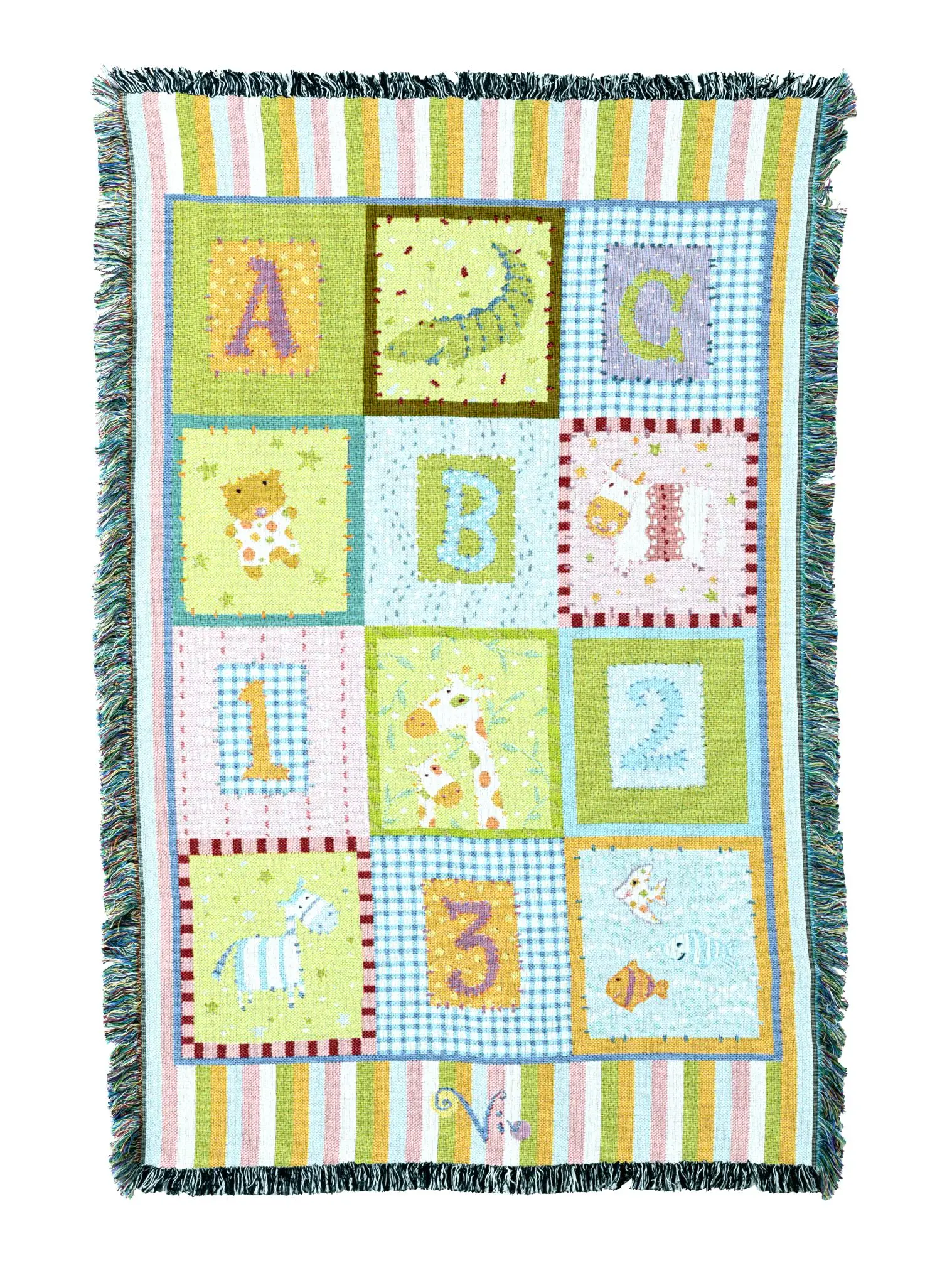 Abc 123 Mini Blanket