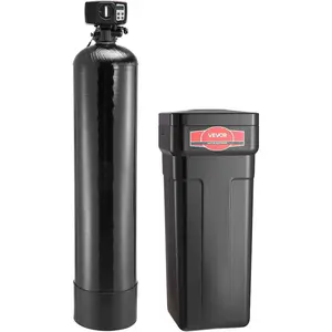 VEVOR Water Softener, 48,000 Grains Whole House Water Softener System, with Automatic Digital Control Head, Bypass Valve, Reduce Hardness and Minerals, Improve Water Quality, for 3-4 Bathrooms