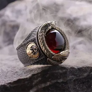 Dragon Pattern Men'S Ring| Trendy Metal Band| Bold Dragon Index Finger Ring| Unique Fashion Jewelry