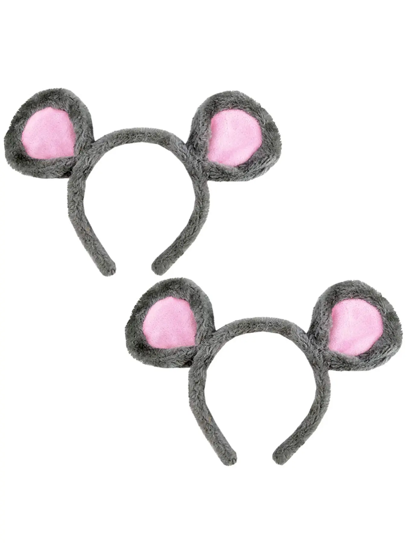 26 New Style Mouse Ear Design Headband, 2 Counts Cute Plush Headband for Women & Girls, Fashion Hair Accessories for Party, Daily Clothing Decor