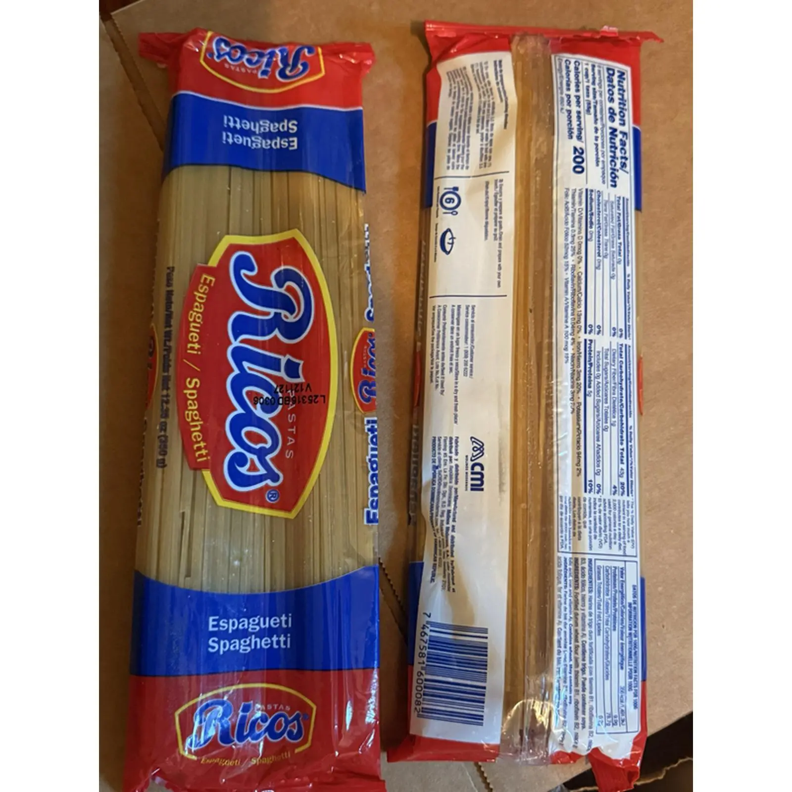 Ricos Espageti Spaghetti Pack of 3 - Authentic Italian Pasta for Cooking