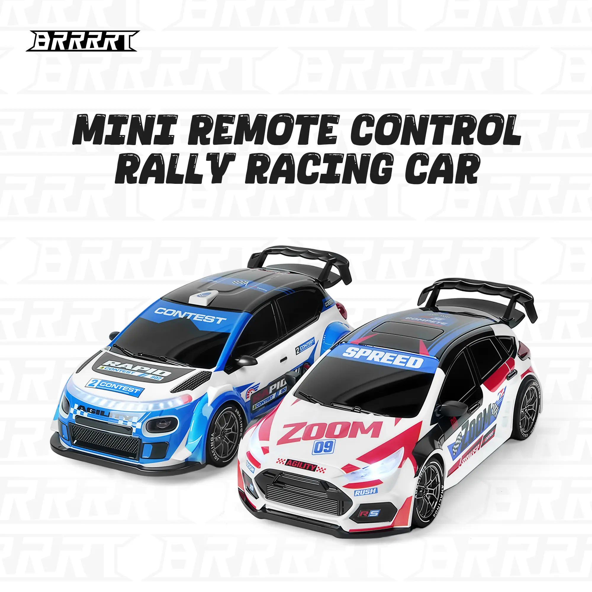 BRRRRT Mini Remote Control Rally Car, Realistic Design with 4WD System ...