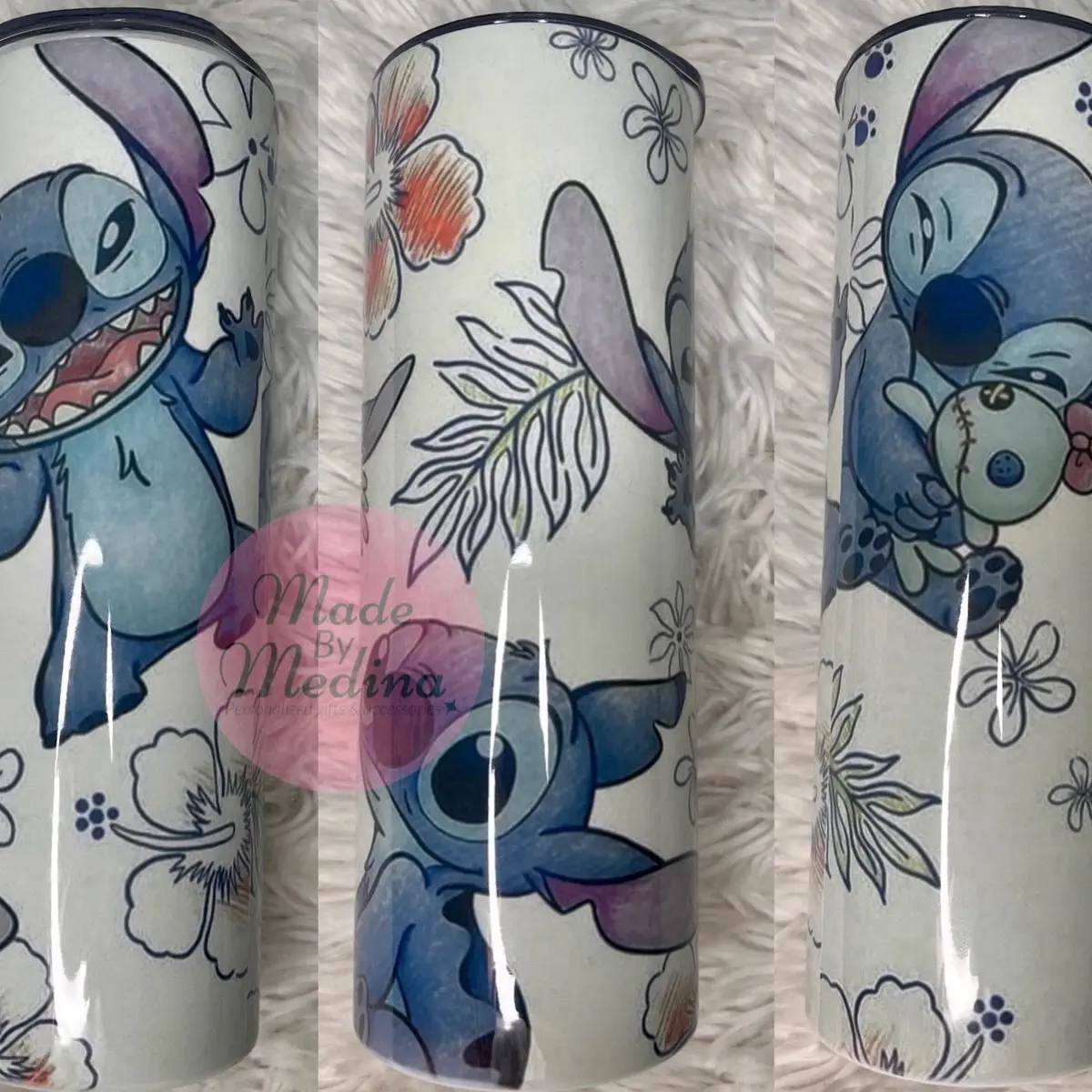 Blue alien tumbler