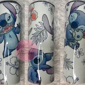 Blue alien tumbler