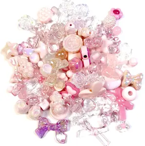 Assorted  Beads for Bracelet Making Kit, 150g Cute Beads for  Making, Kandi Charms, Kawaii  Making, DIY Crafts