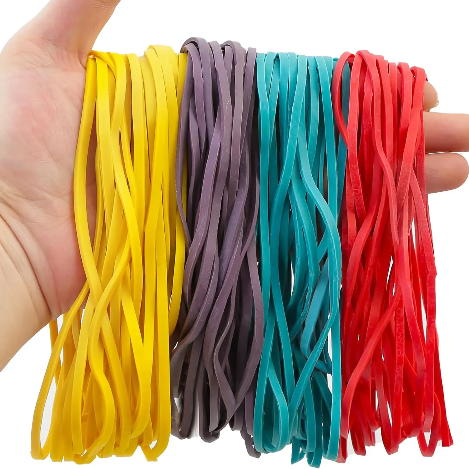 Large Rubber Bands Heavy Duty, 120 count, 7 Inch Rubber Bands Office Supplies for Office File Folders