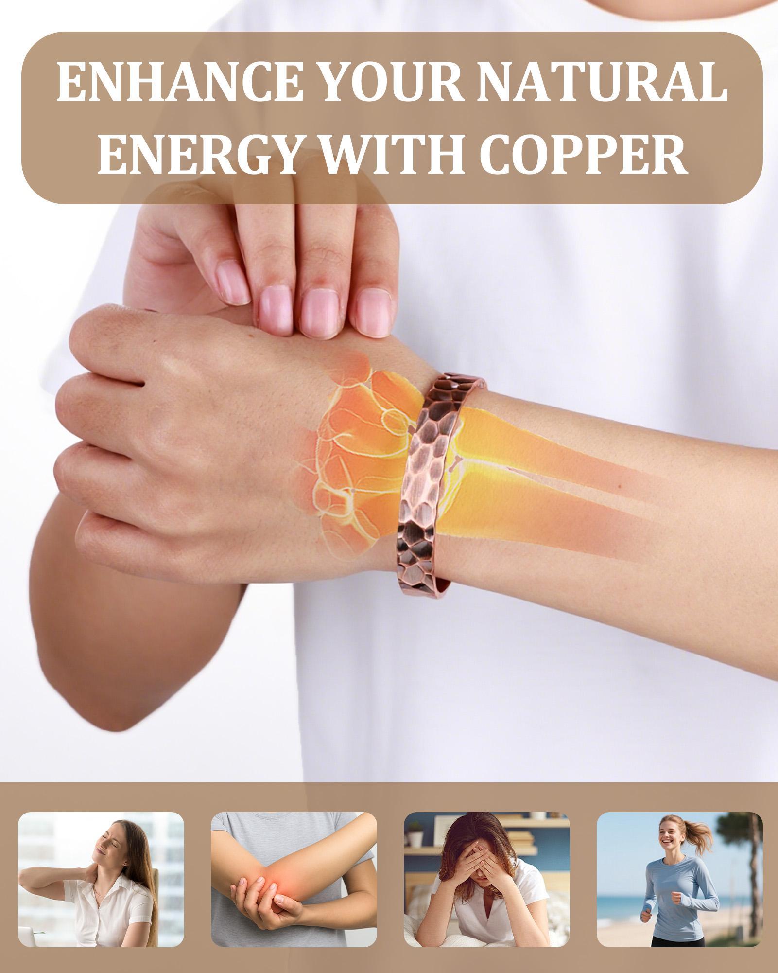 99.9% Pure Copper Cross Bracelet — Featuring 6 High-Strength 3500-Gauss Magnets. A Simple, Stylish, and Adjustable Decorative Gift — Perfect for Easter and Any Occasion. Adjustable Slider Bracelets Magnetic Copper Bracelet Bracelets Jewelry
